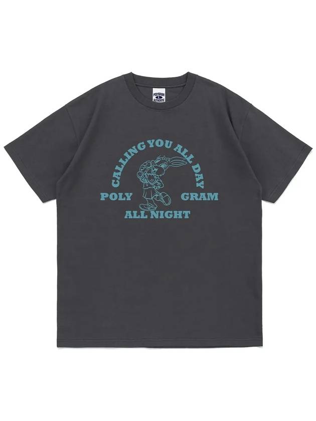 CALLING BUNNY T SHIRTS CHARCOAL - POLYGRAM - BALAAN 4