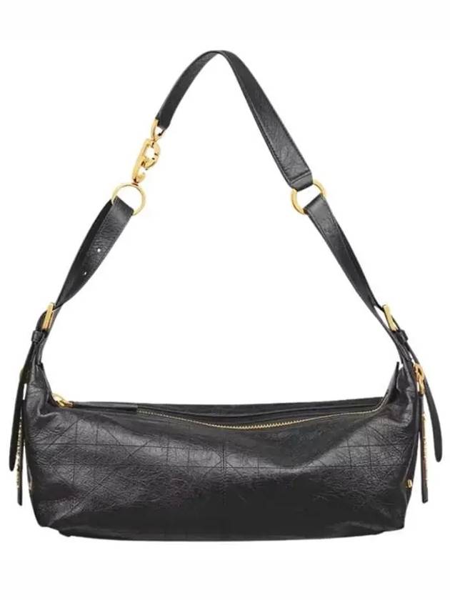 D-Journey Macrocannage Medium Shoulder Bag Black - DIOR - BALAAN 2