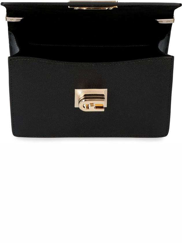 1927 leather gold-plated mini cross bag black - FURLA - BALAAN 7