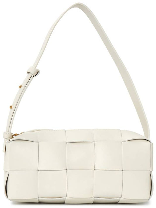 Brick Cassette Intrecciato Small Shoulder Bag White - BOTTEGA VENETA - BALAAN 2