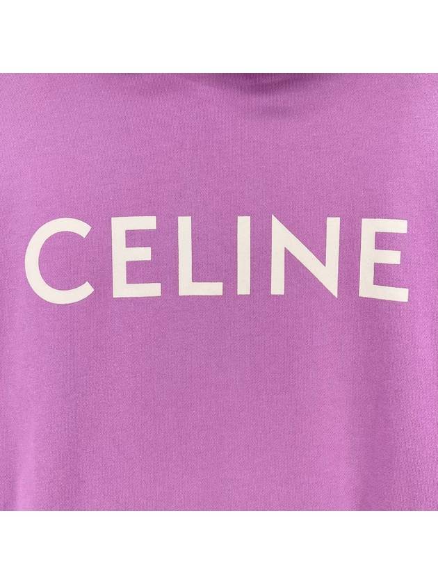 Logo hooded sweatshirt pink M size - CELINE - BALAAN 5