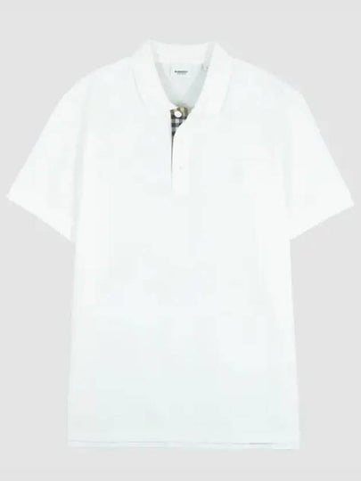 Eddie Cotton Polo Shirt White - BURBERRY - BALAAN 2