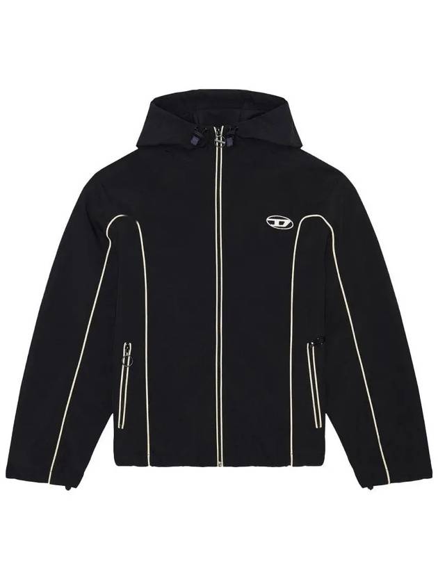 J Hives Contrast Piping Windbreaker Black - DIESEL - BALAAN 2