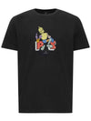 Robot Print Cotton Short Sleeve T-Shirt Black - PAUL SMITH - BALAAN 2