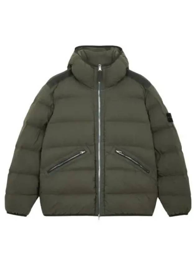 Seamless Tunnel Nylon Down Padding Green - STONE ISLAND - BALAAN 3