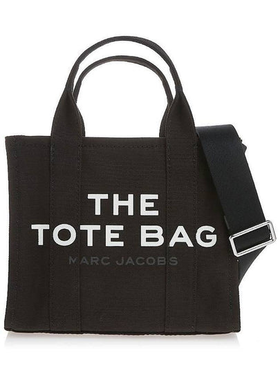 Logo Small Canvas Tote Bag Black - MARC JACOBS - BALAAN 2