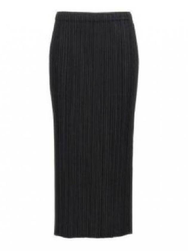 Pleats Basic Pencil Skirt Black - ISSEY MIYAKE - BALAAN 2