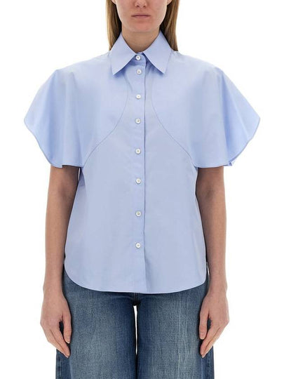 24FW Blouse Shirt 620117 SMA904008 AZURE - STELLA MCCARTNEY - BALAAN 2