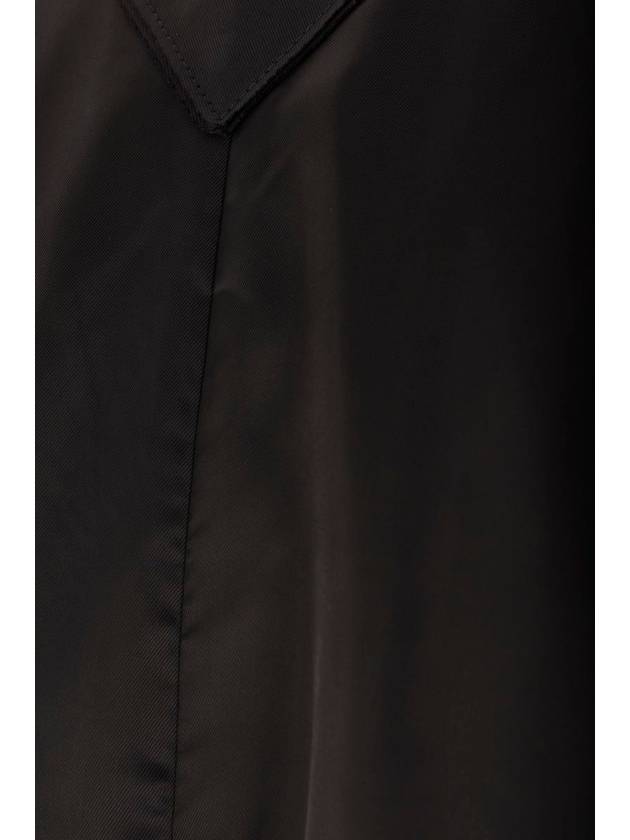 Virgin wool double coat black - PRADA - BALAAN 5