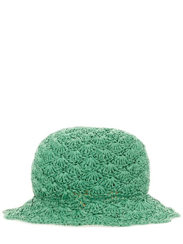 RAFFIA BUCKET HAT - RED VALENTINO - BALAAN 3