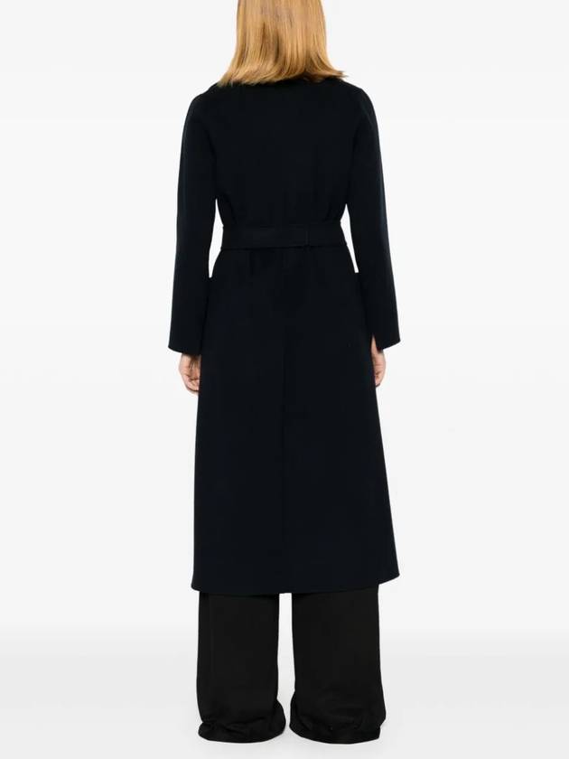 Paolore wool robe single coat navy - S MAX MARA - BALAAN 5