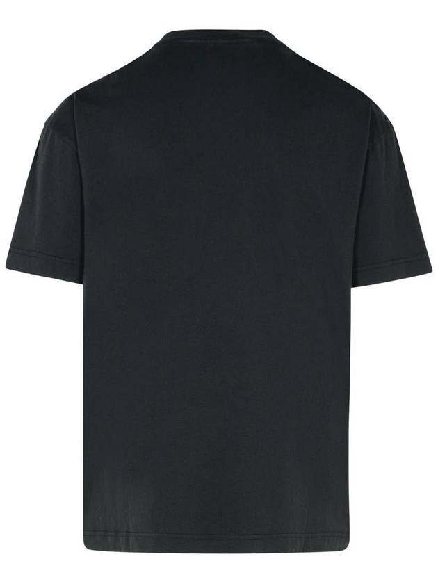 Palm Angels Black Cotton T-Shirt - PALM ANGELS - BALAAN 3