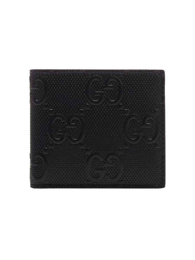 Men's GG Emboss Half Wallet Black - GUCCI - BALAAN 1