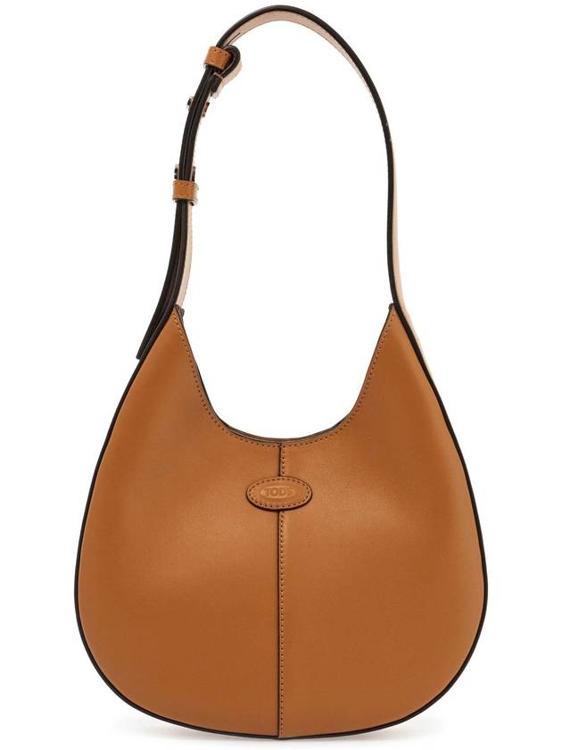 DI Logo Debossed Shoulder Bag Brown - TOD'S - BALAAN 2