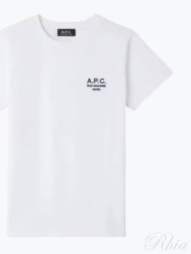 Denise Embroidered Short Sleeve T-shirt White - A.P.C. - BALAAN 2