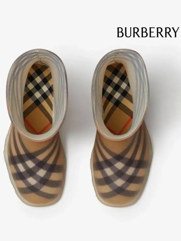 Kids Check Marsh High Boots Sand - BURBERRY - BALAAN 5