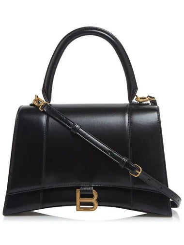 Hourglass Gold B Logo Tote Bag Black - BALENCIAGA - BALAAN 1