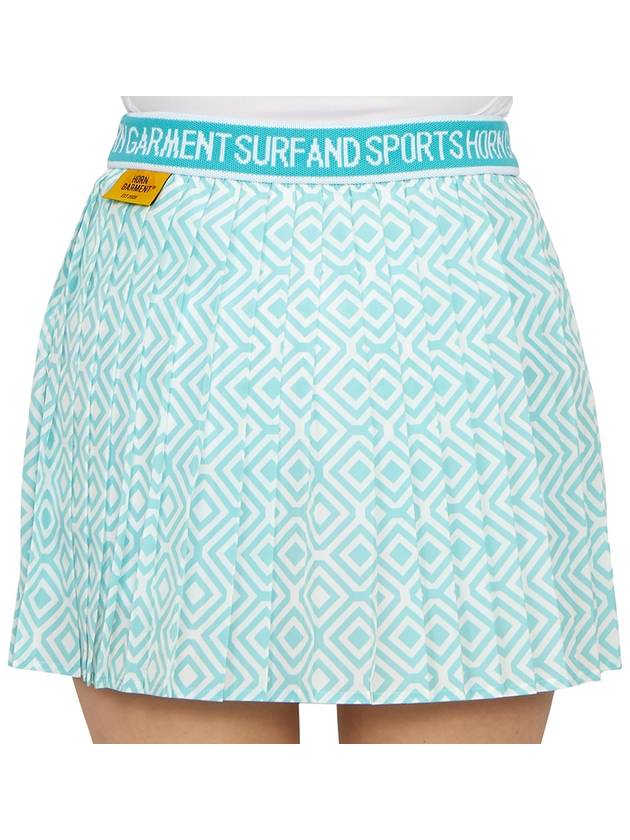 Women's Mini Pleated Skirt Mint - HORN GARMENT - BALAAN 8