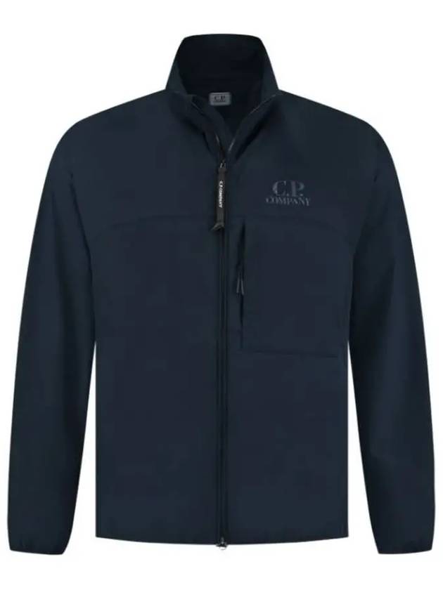 Logo Zipper Pocket Zip-Up Jacket Navy - CP COMPANY - BALAAN 2