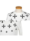 Men's Multi Cross Print Sweatshirt White - NEIL BARRETT - BALAAN 5