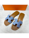 Oran Denim Women Sandals Slippers - HERMES - BALAAN 4