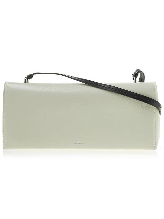 Logo Patent Leather Shoulder Bag White - JIL SANDER - BALAAN 2