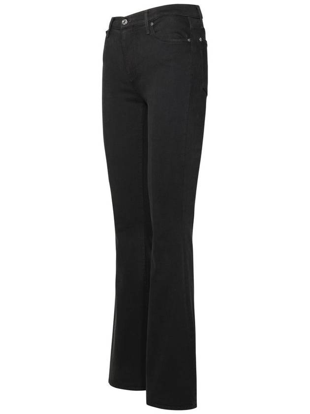 7 For All Mankind 'Ali' Black Cotton Blend Pants - 7 FOR ALL MANKIND - BALAAN 2