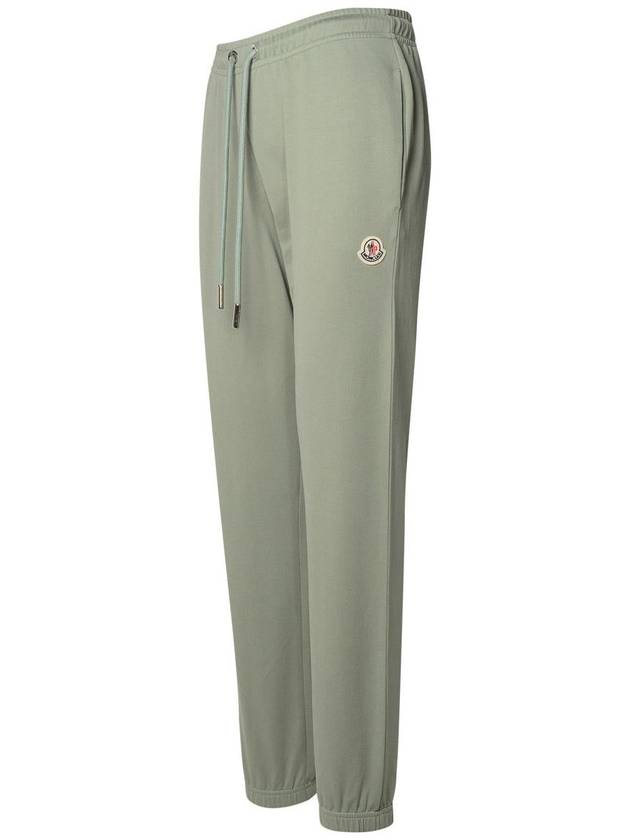 Moncler Green Cotton Track Pants - MONCLER - BALAAN 2