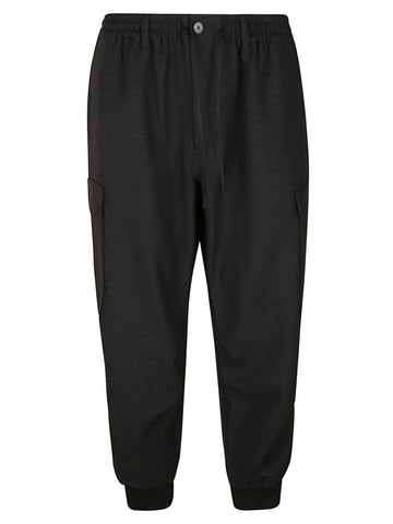 Classic Sports Cuffed Cargo Track Pants Black - Y-3 - BALAAN 1