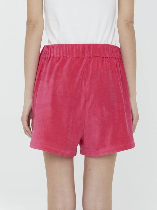 Women's Terrycloth Shorts Fuchsia - MONCLER - BALAAN 5