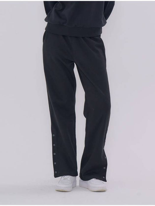 Button Banding Sweatpants Black - METAPHER - BALAAN 2