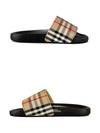 Vintage Check Slippers Beige Black - BURBERRY - BALAAN 6