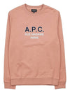 Logo Print Cotton Sweatshirt Rose - A.P.C. - BALAAN 11