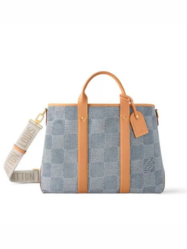 Weekend Damier Tote Bag Denim Blue - LOUIS VUITTON - BALAAN 2