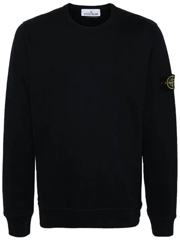 Wappen Patch Crew Neck Cotton Sweatshirt Navy - STONE ISLAND - BALAAN 3