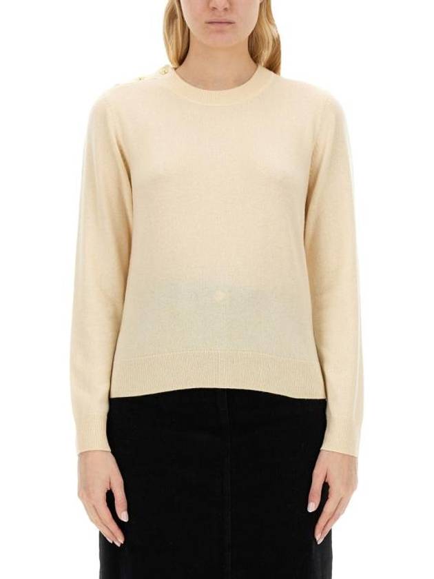 Sweater K2130 354 IVORY - GANNI - BALAAN 1