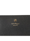 Gancini Leather Card Wallet Black - SALVATORE FERRAGAMO - BALAAN 7