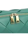 Cassette Intrecciato Small Cross Bag Green - BOTTEGA VENETA - BALAAN 8