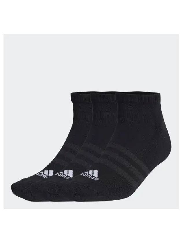 Cushion Low Cut Socks 3 Pack Black - ADIDAS - BALAAN 2