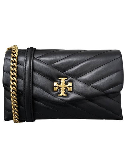 Kira Chevron Chain Long Wallet Black - TORY BURCH - BALAAN 2