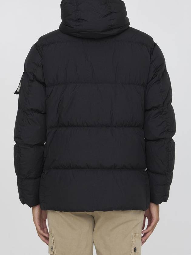 Crinkle Reps Re-Nylon Down Padding Black - STONE ISLAND - BALAAN 4