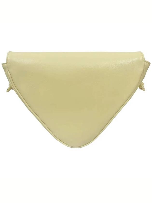 Logo Leather Triangle Cross Bag Pale Yellow - CELINE - BALAAN 4