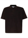 Anchor Embroidery Polo Shirt Dark Brown - JW ANDERSON - BALAAN 2