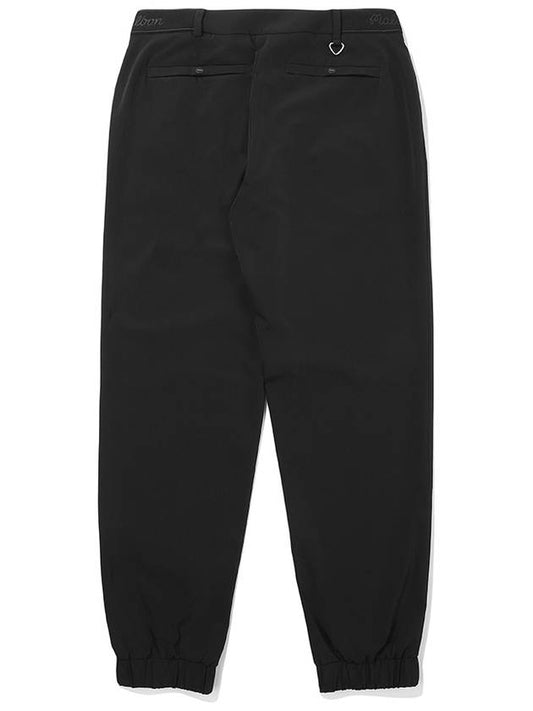 WOVEN BANDING JOGGER PANTS BLACK WOMAN - MALBON GOLF - BALAAN 2