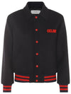 Paris Teddy Jacket in Textured Wool Navy - CELINE - BALAAN 1
