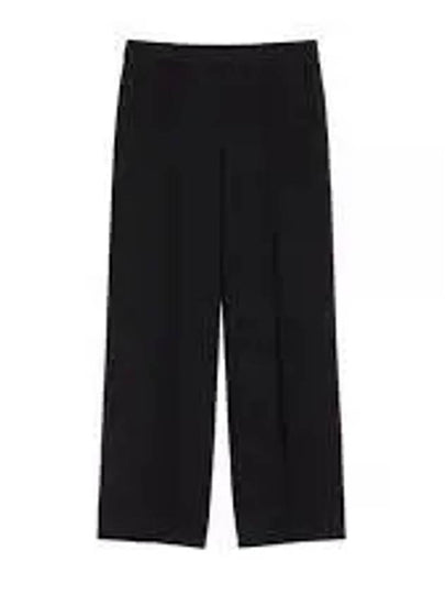 Orianna Pleated Straight Pants Black - MAX MARA - BALAAN 2