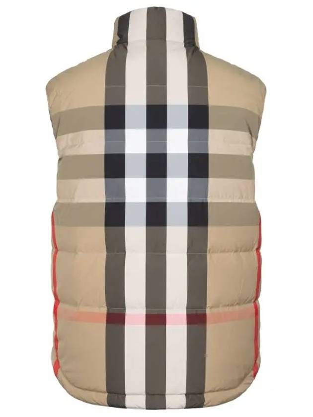 Reversible Check Nylon Padding Vest Archive Beige - BURBERRY - BALAAN 4