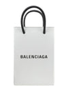 Logo Print Phone Holder Small Cross Bag White - BALENCIAGA - BALAAN 2