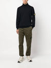 Wappen Patch Virgin Wool Turtleneck Navy - STONE ISLAND - BALAAN 3