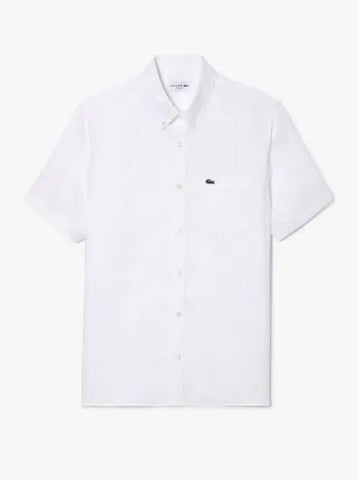 Men s Linen Short Sleeve Shirt CH5699 54G 001 Domestic Product GQ2N24041510425 - LACOSTE - BALAAN 1